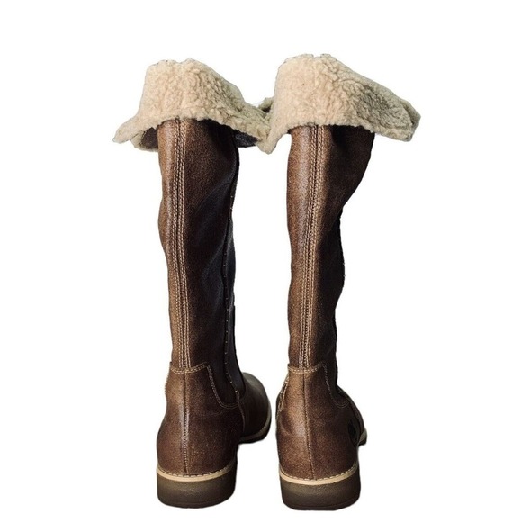 Timberland Shoreham Earthkeepers Shearling Fold Down Boots Womens Size 10 $290 - Picture 9 of 16
